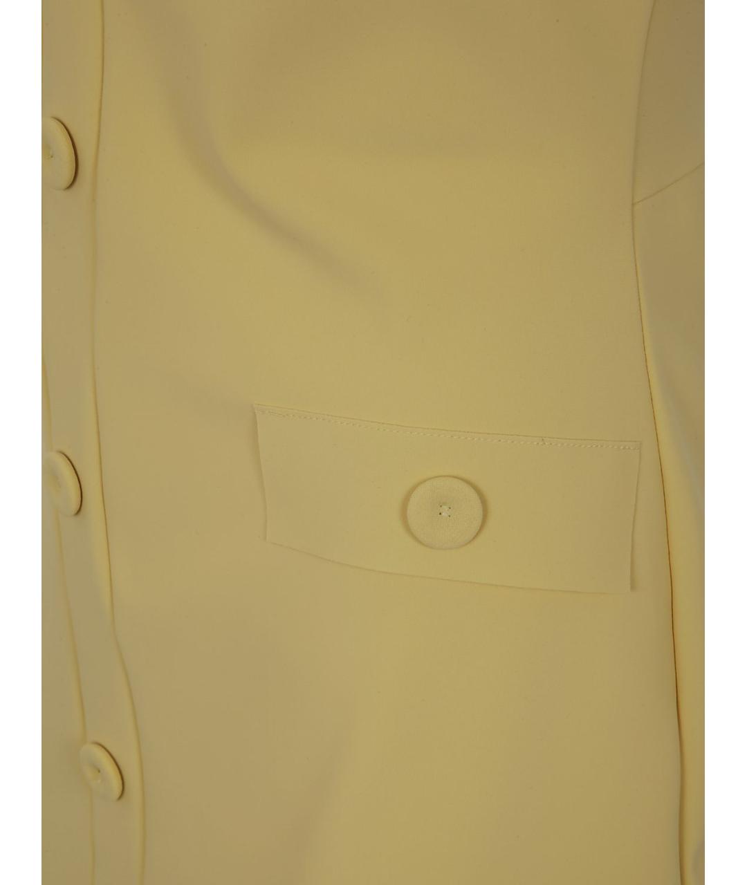 CHIARA BONI Желтое полиамидовое повседневное платье, фото 3