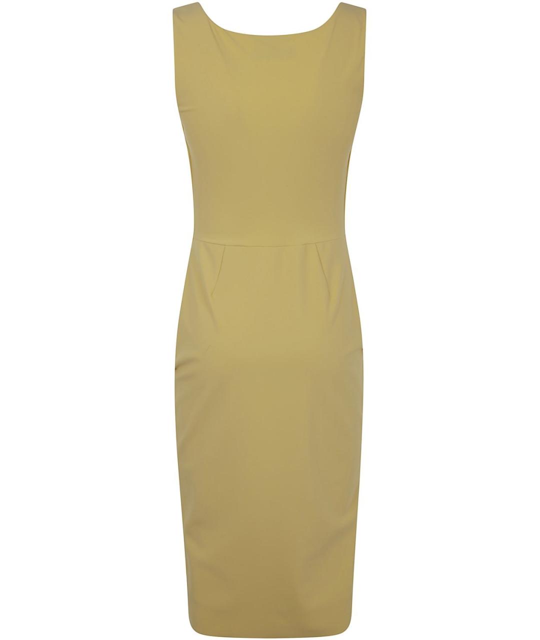 CHIARA BONI Желтое полиамидовое повседневное платье, фото 2