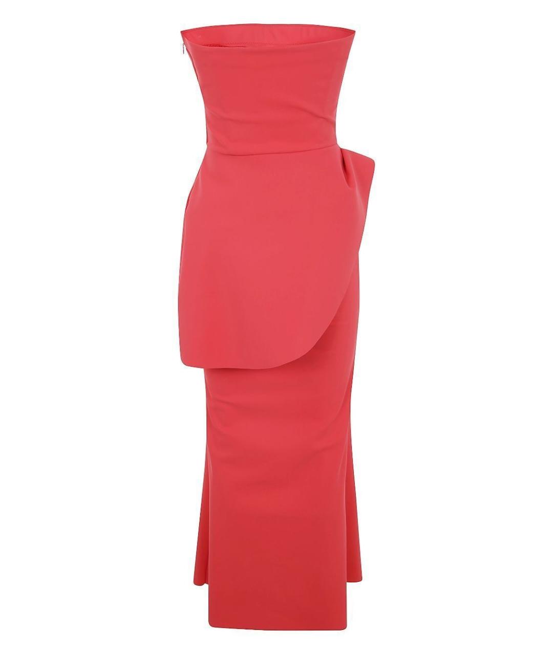 CHIARA BONI Красное полиамидовое вечернее платье, фото 5