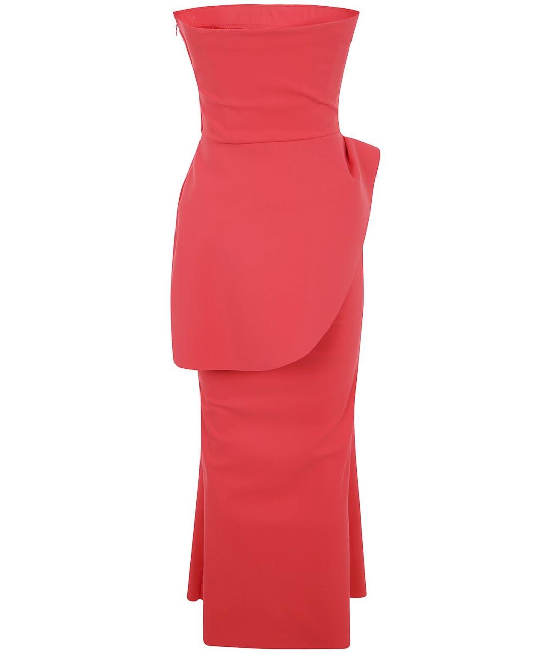 CHIARA BONI Красное полиамидовое вечернее платье, фото 2