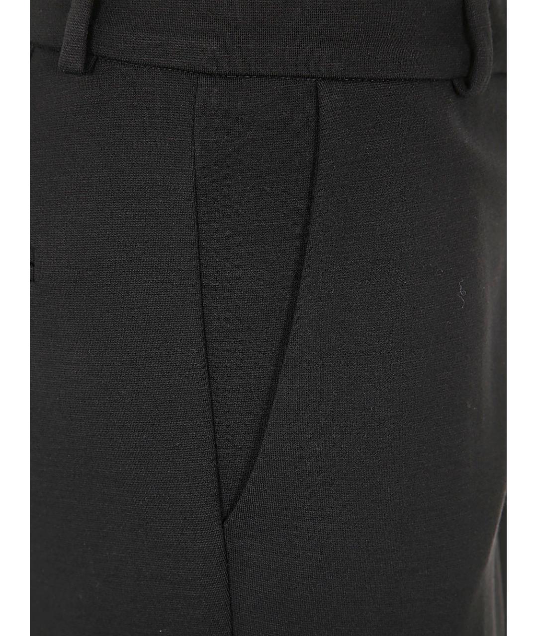 KILTIE Черные полиамидовые прямые брюки, фото 3