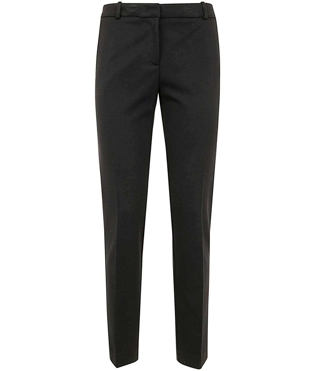 KILTIE Черные полиамидовые прямые брюки, фото 1