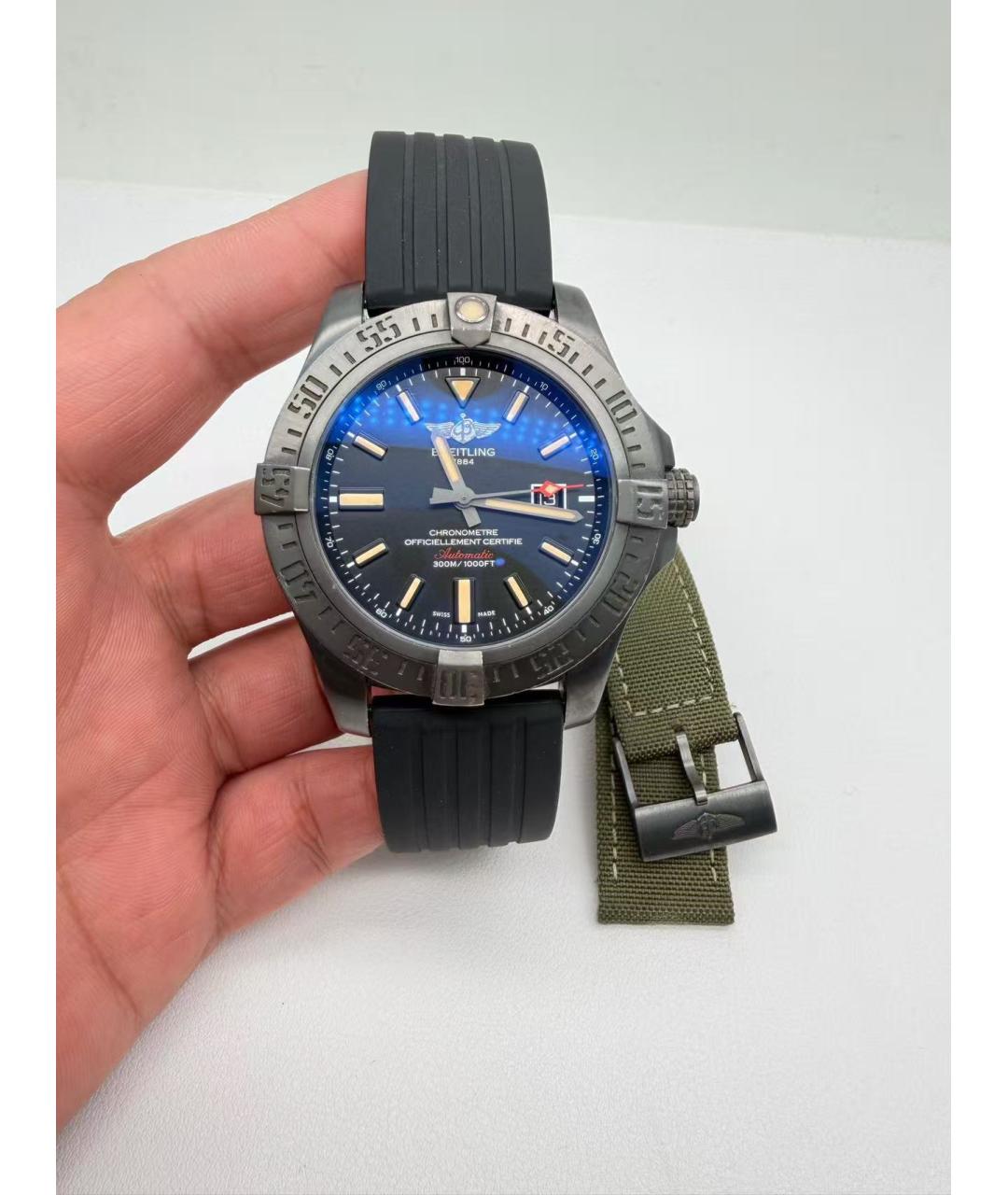 BREITLING Черные часы, фото 2