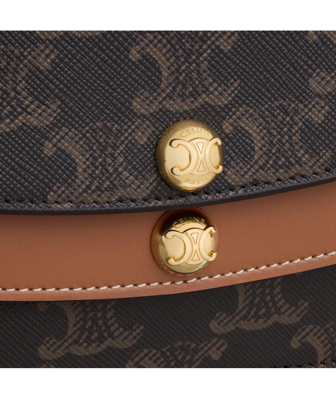 CELINE Коричневая сумка через плечо, фото 7