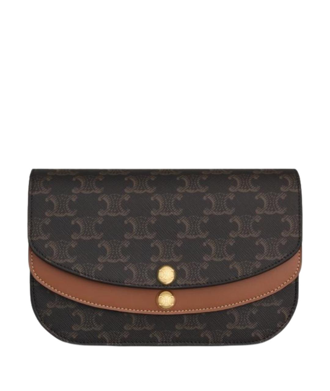 CELINE Коричневая сумка через плечо, фото 1