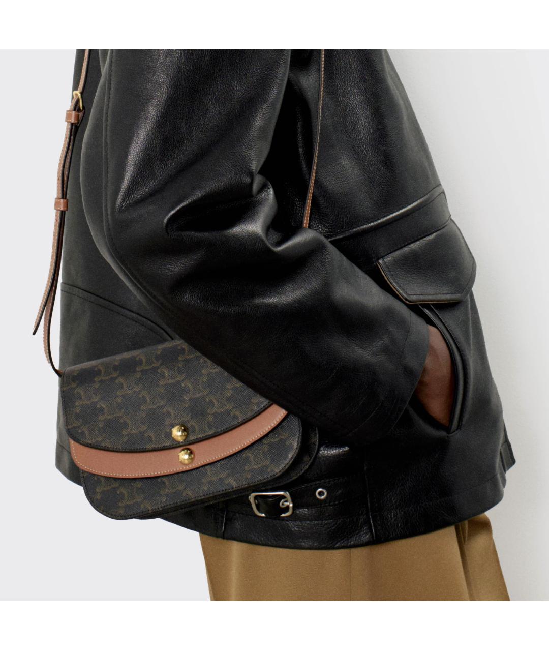 CELINE Коричневая сумка через плечо, фото 2