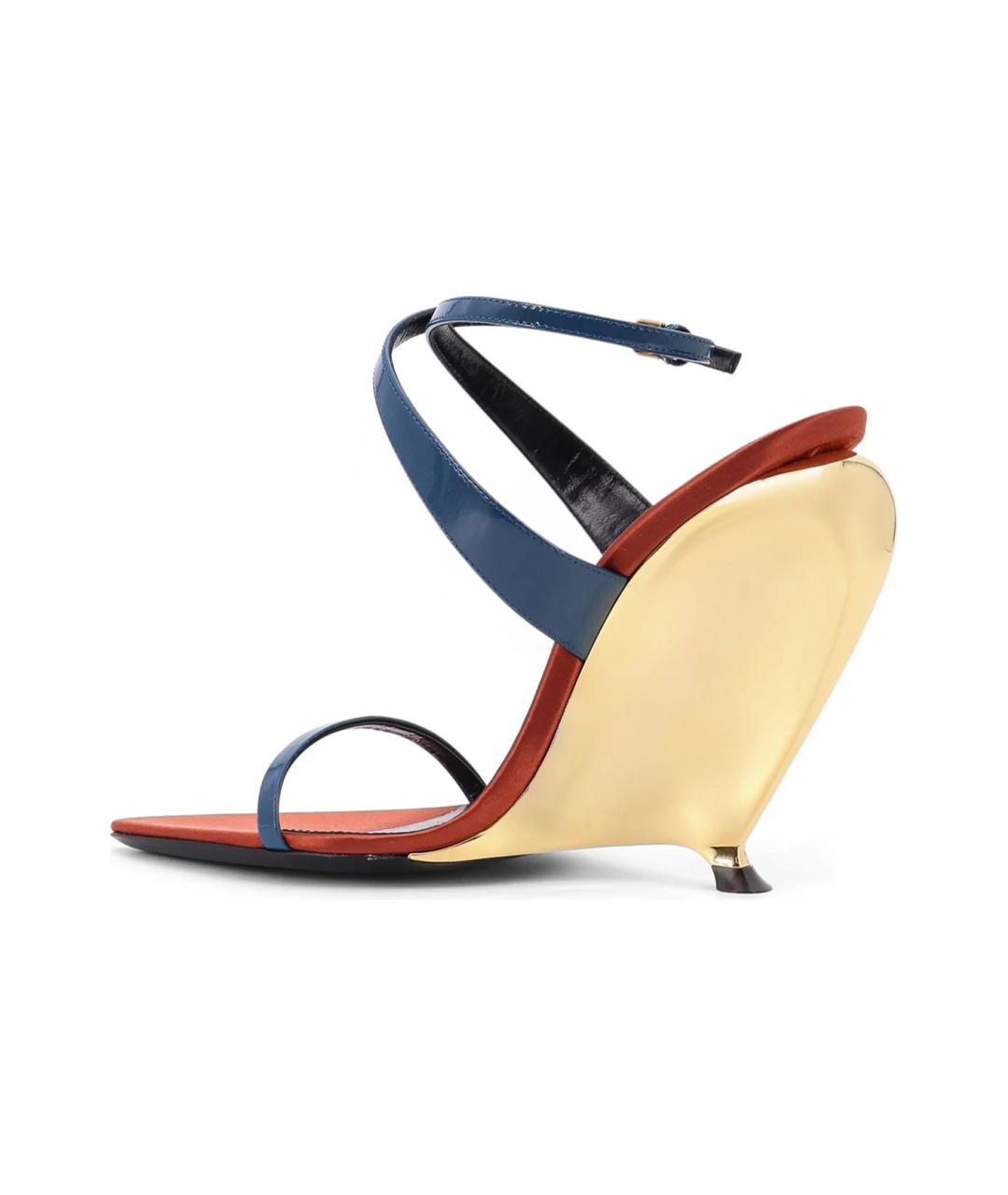 SAINT LAURENT Мульти босоножки, фото 3