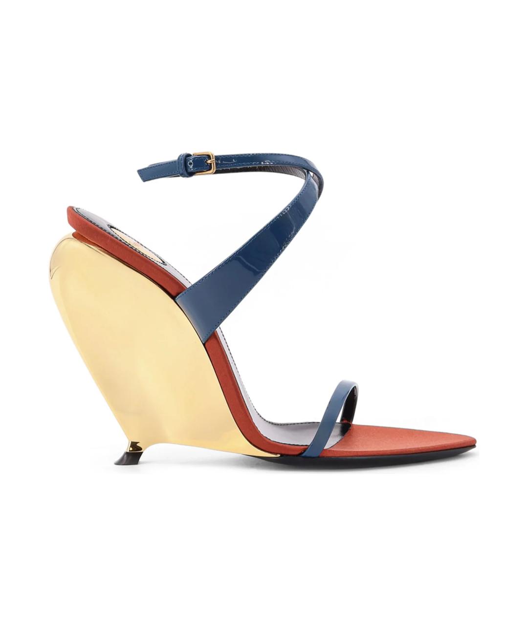 SAINT LAURENT Мульти босоножки, фото 1