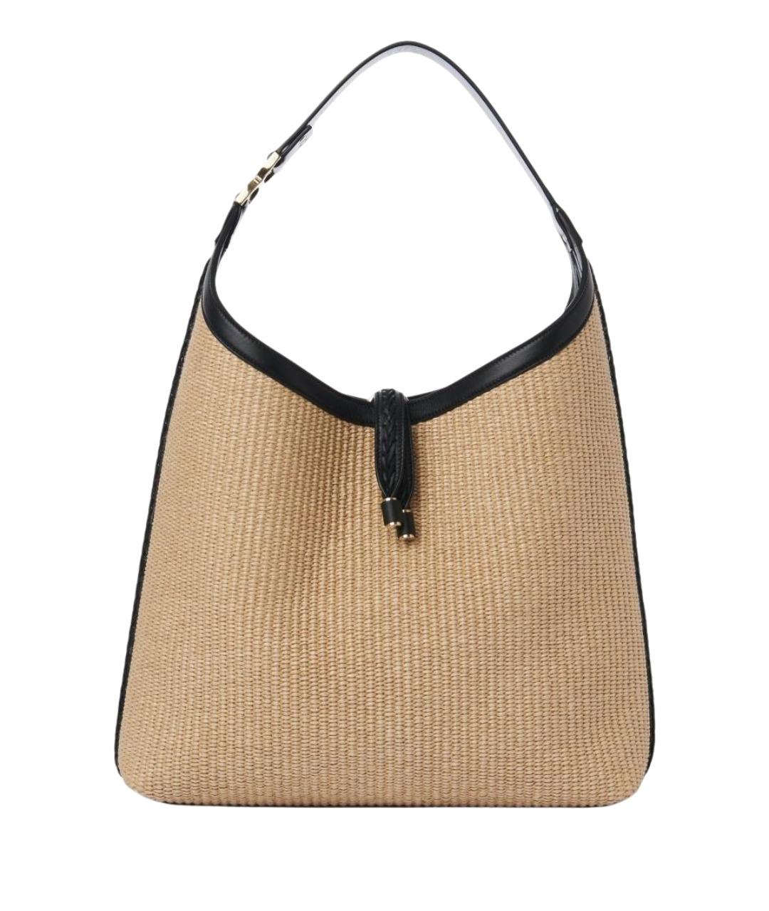 CHLOE Бежевая пелетеная сумка тоут, фото 1