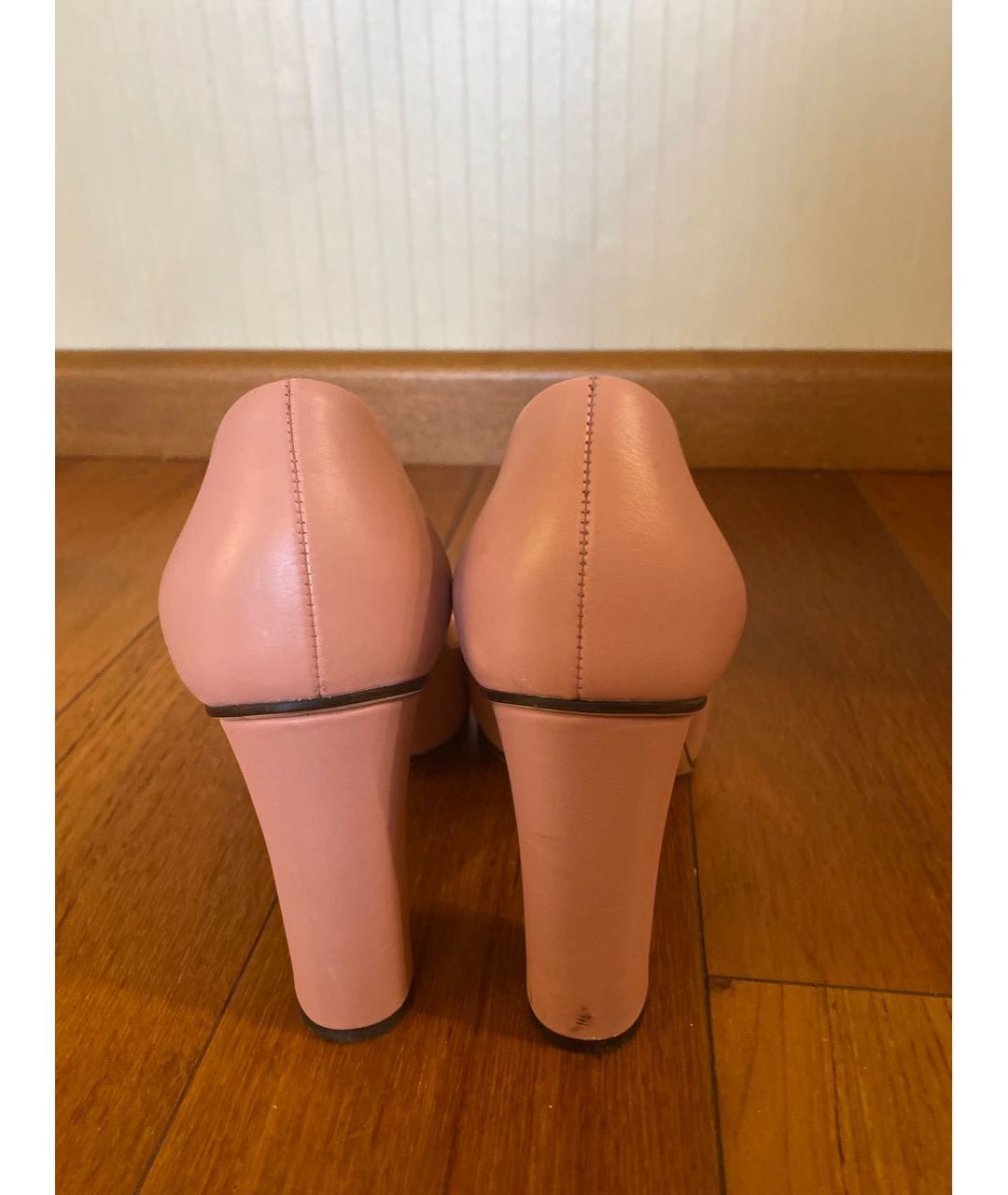GUCCI Розовые кожаные туфли, фото 4