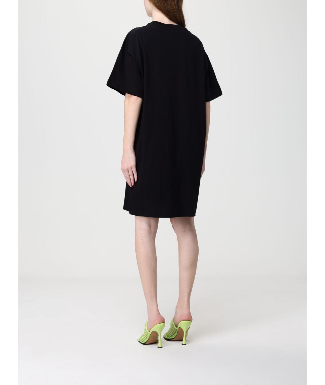 MOSCHINO JEANS Черное хлопковое повседневное платье, фото 2