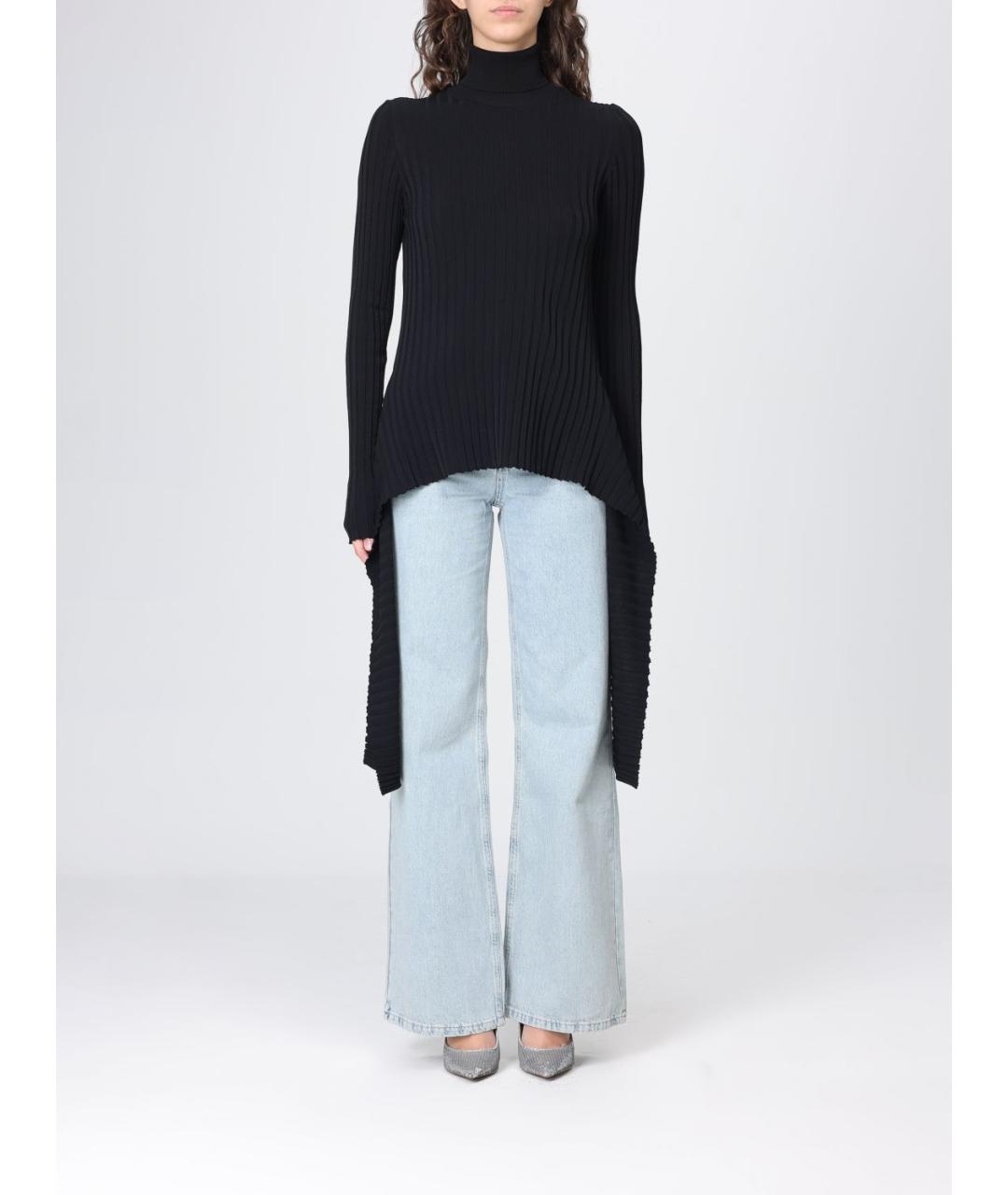MOSCHINO JEANS Черный вискозный джемпер / свитер, фото 4