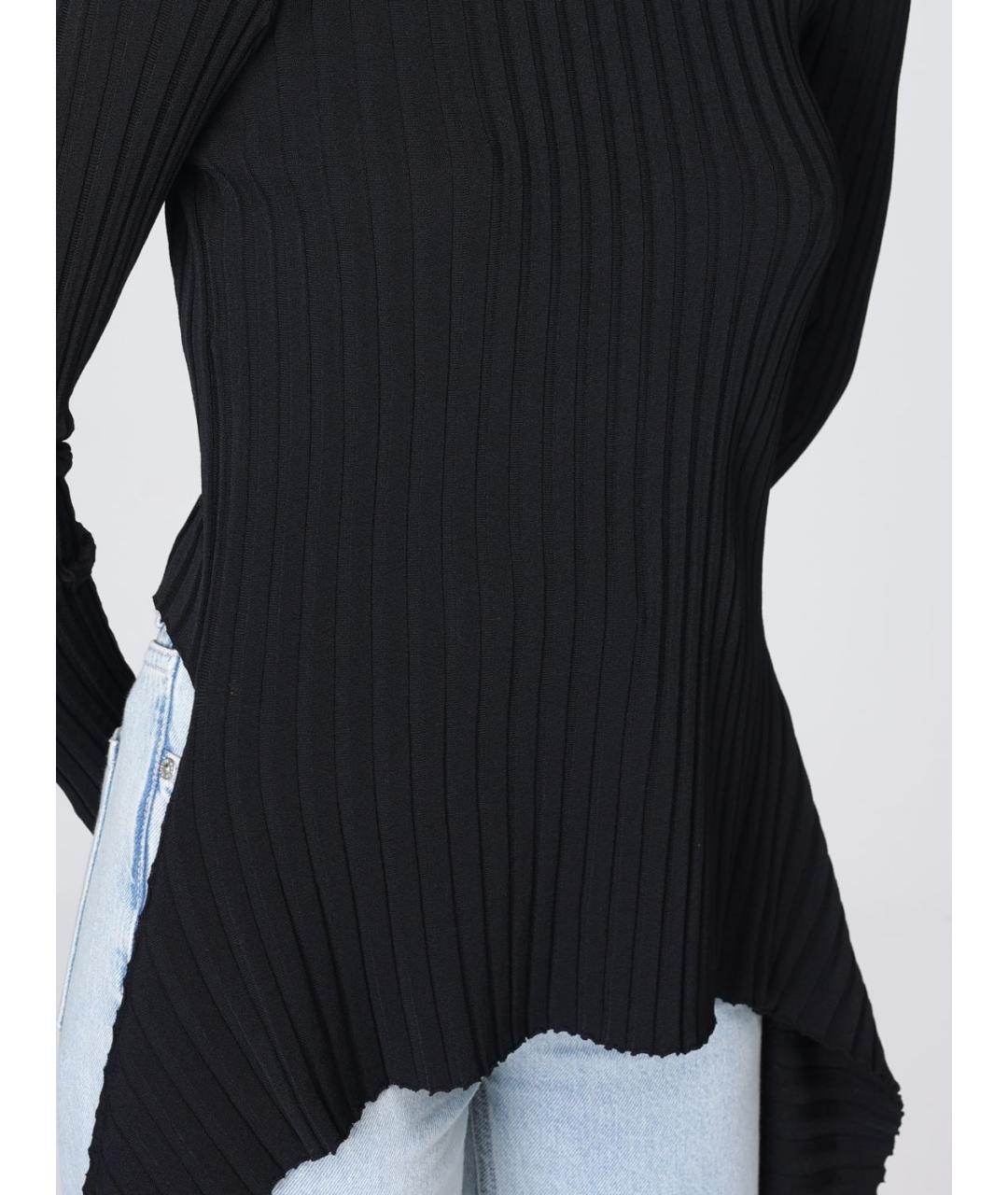 MOSCHINO JEANS Черный вискозный джемпер / свитер, фото 3