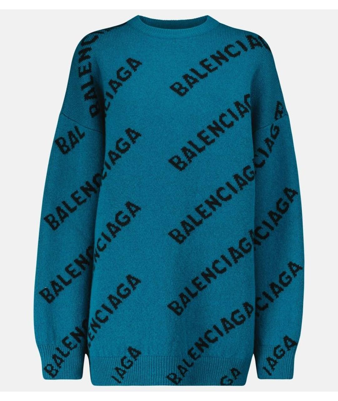 BALENCIAGA Зеленый шерстяной джемпер / свитер, фото 9