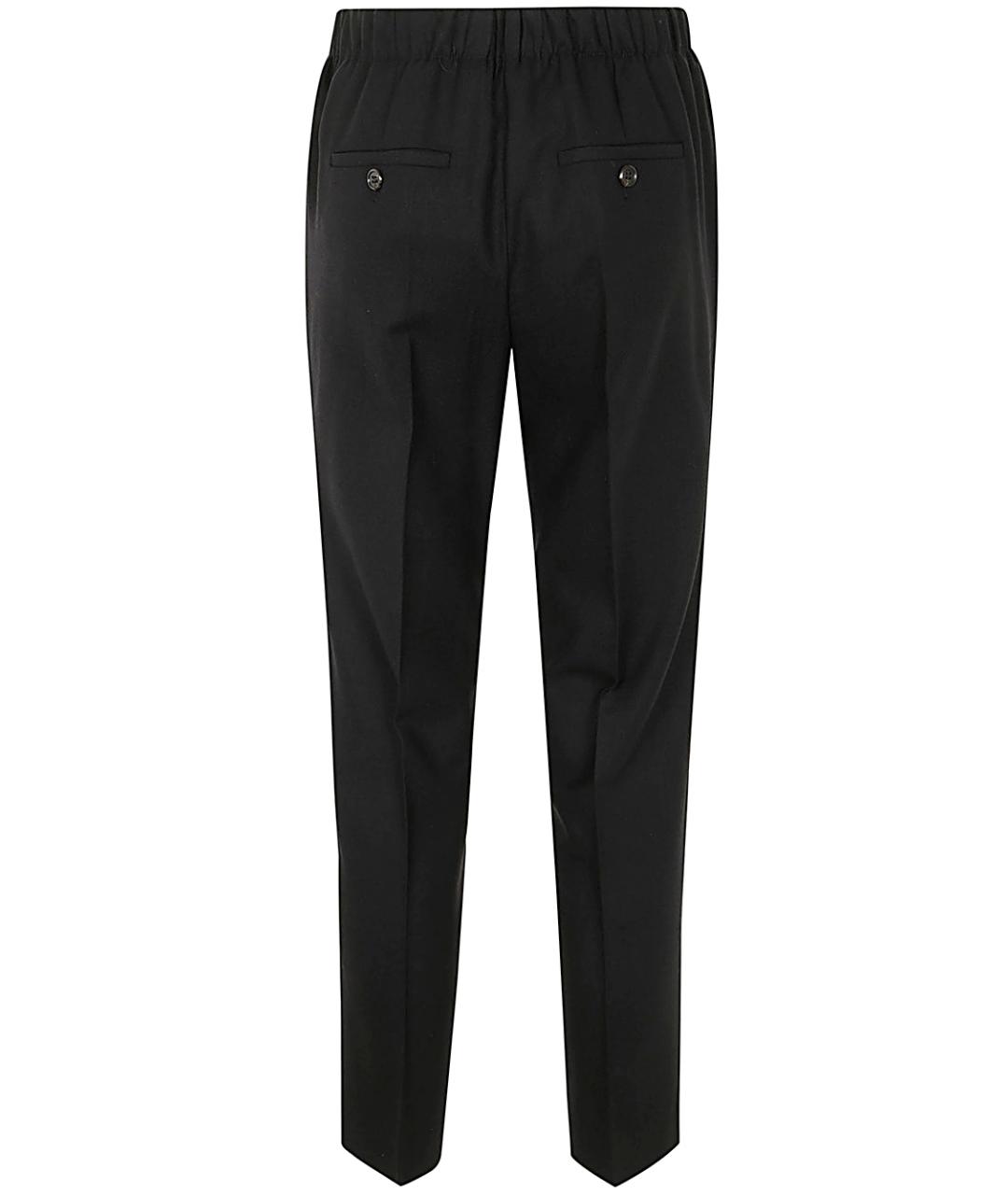 KILTIE Черные шерстяные прямые брюки, фото 2