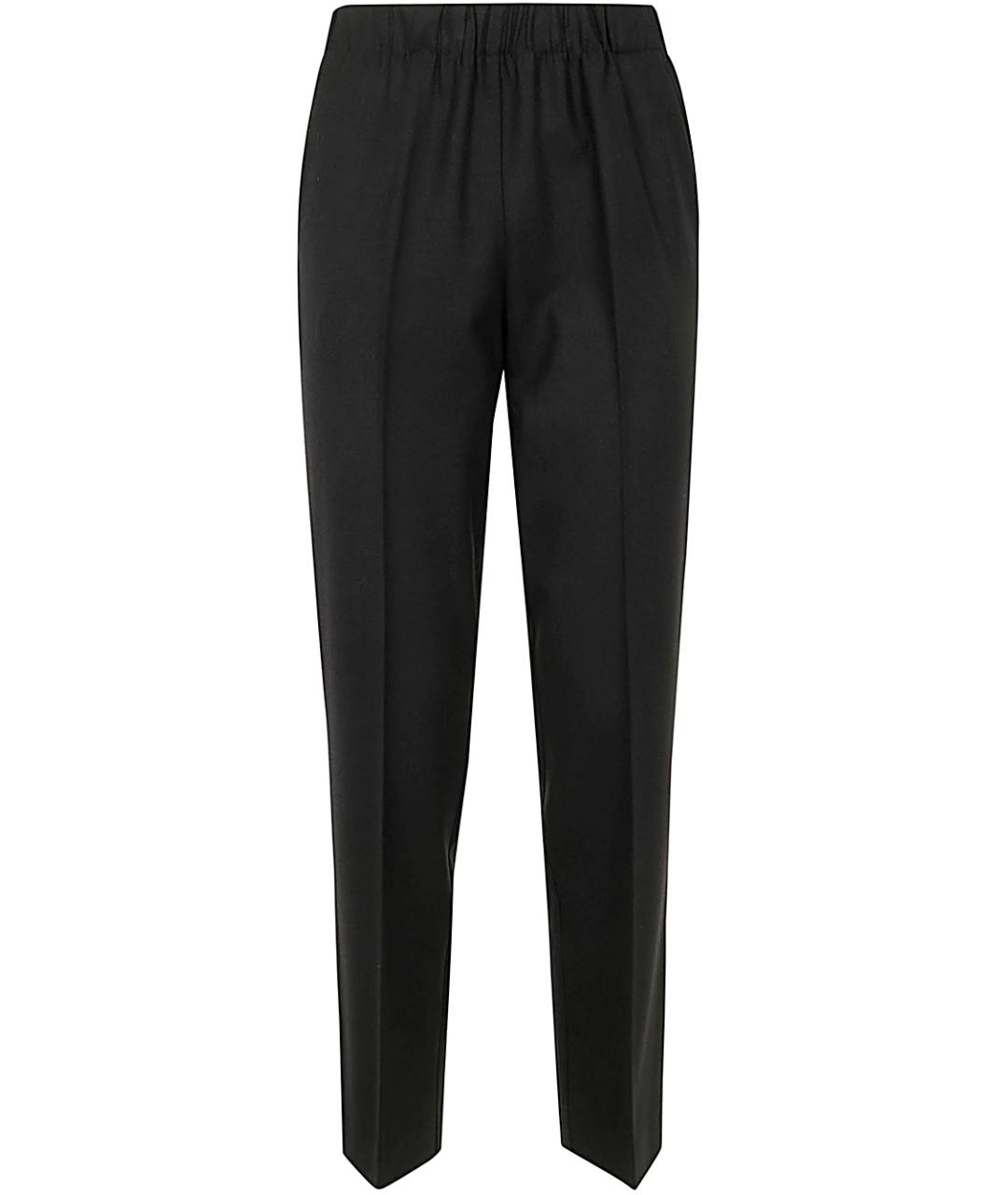 KILTIE Черные шерстяные прямые брюки, фото 1