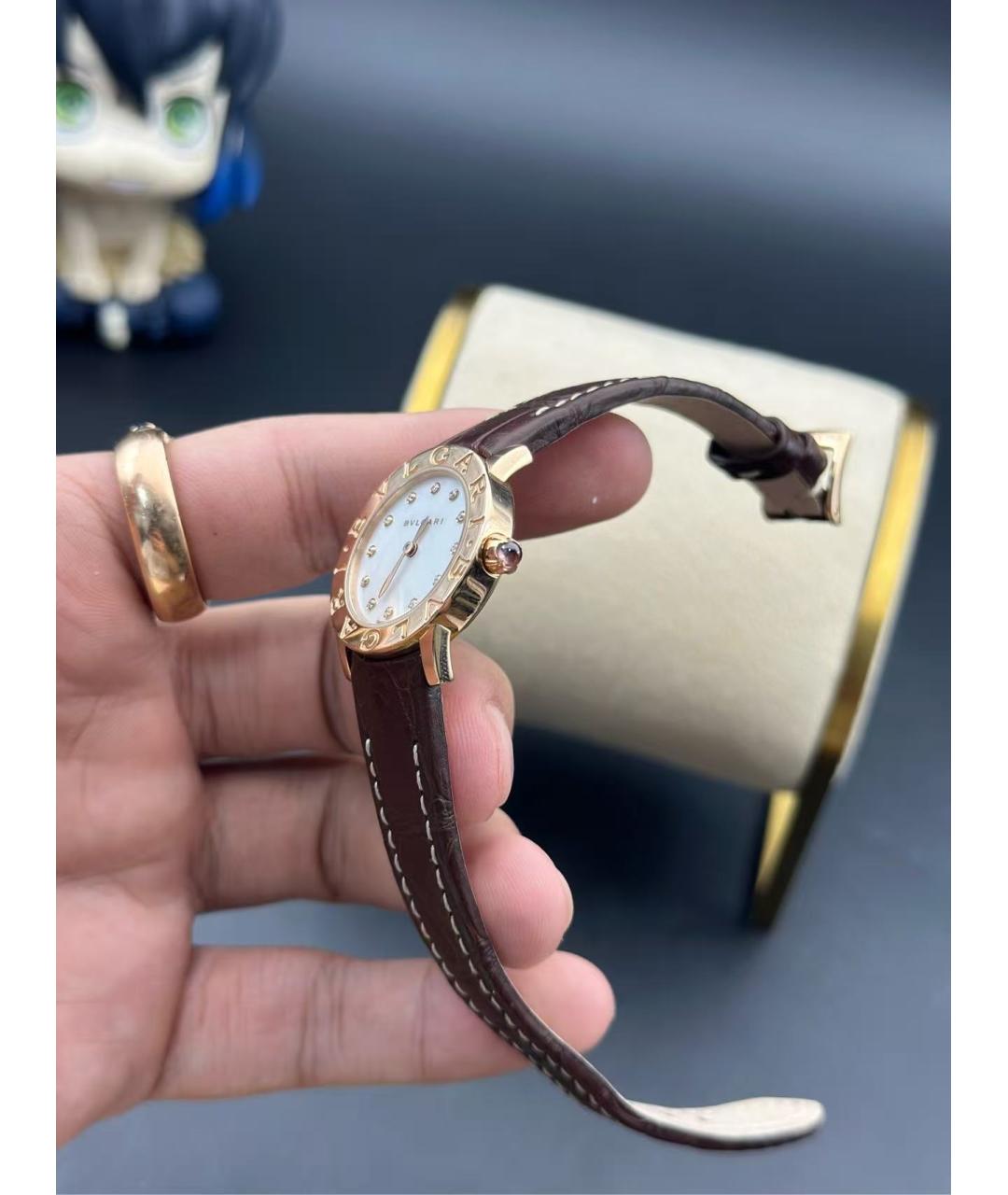 BVLGARI Золотые часы из розового золота, фото 5