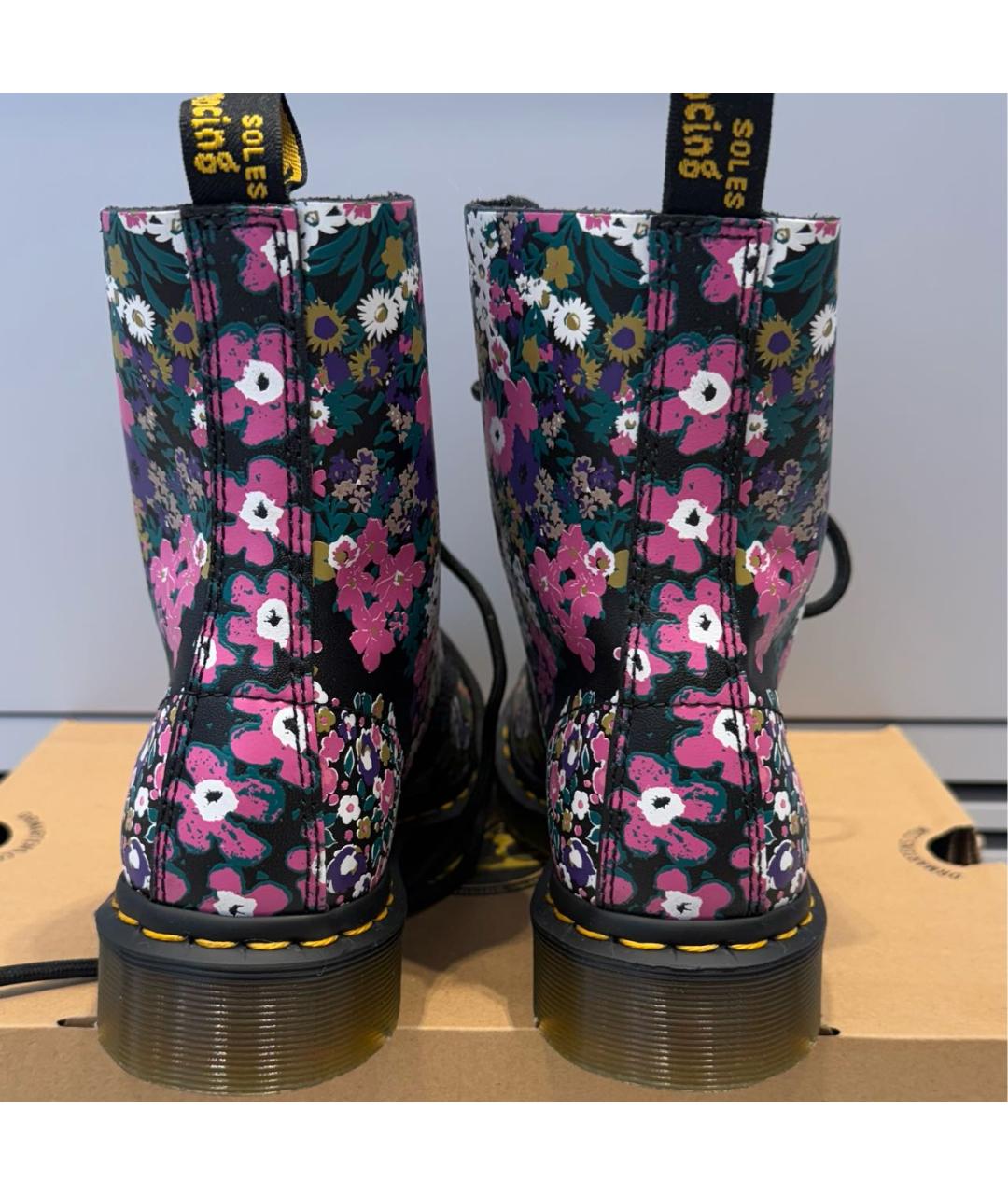 DR. MARTENS Мульти кожаные ботинки, фото 4