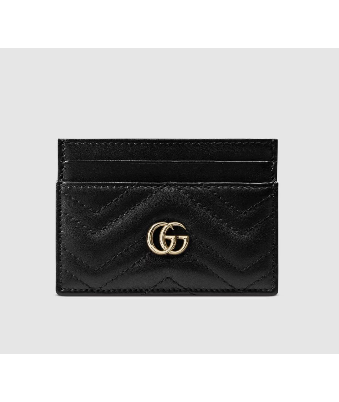 GUCCI Черный кожаный кардхолдер, фото 4