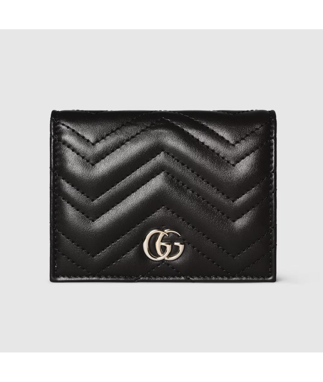 GUCCI Черный кожаный кошелек, фото 6