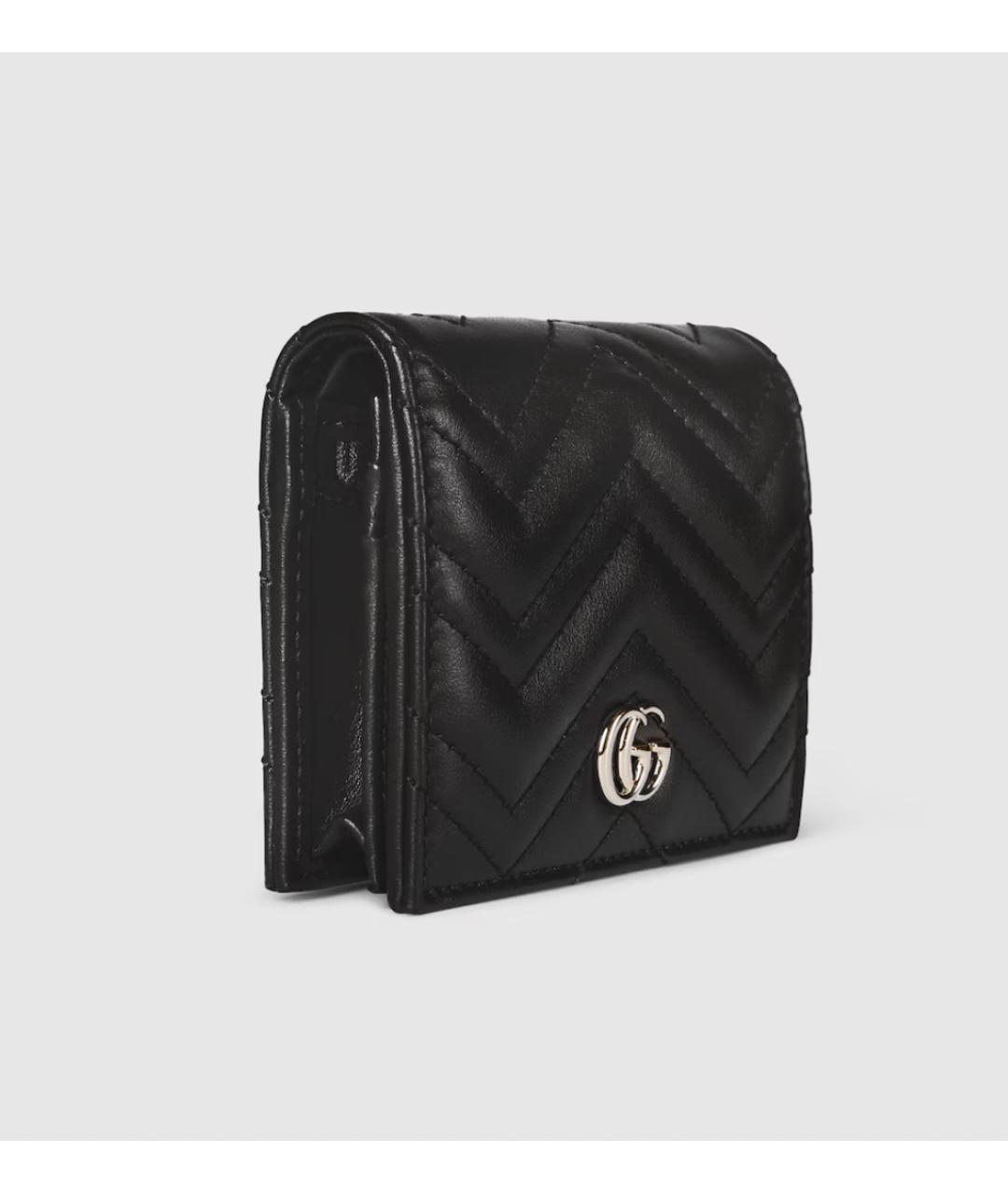 GUCCI Черный кожаный кошелек, фото 4