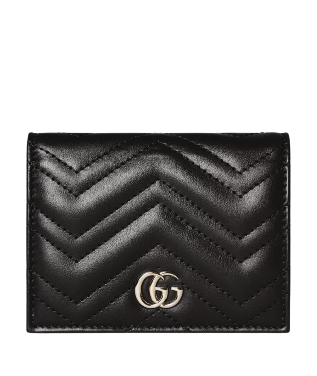 GUCCI Черный кожаный кошелек, фото 1