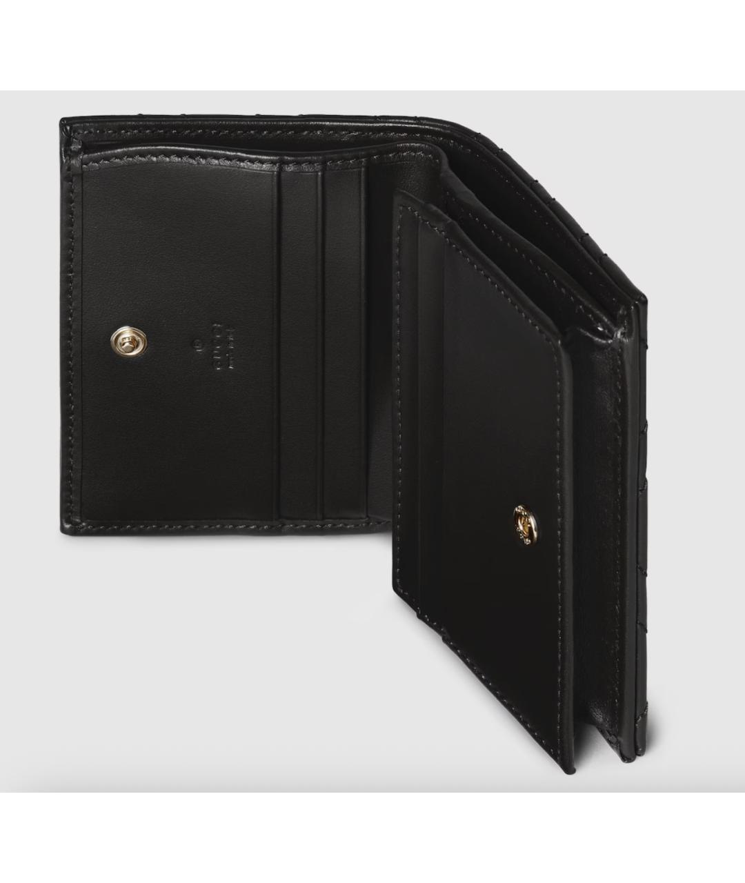 GUCCI Черный кожаный кошелек, фото 3
