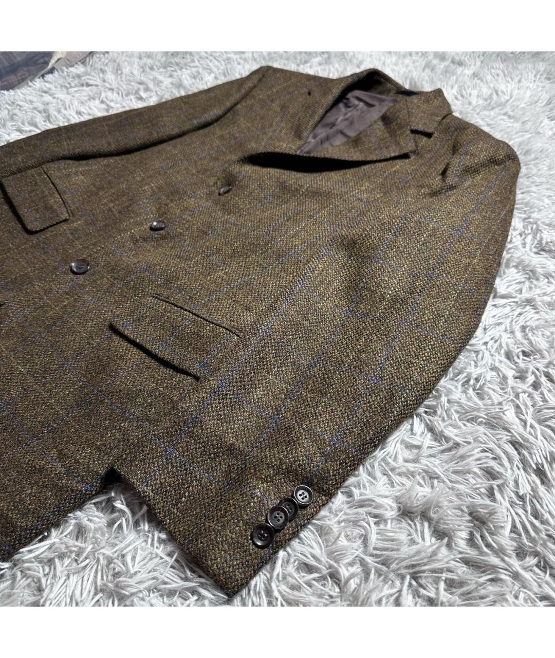 BURBERRY Зеленый шерстяной пиджак, фото 5