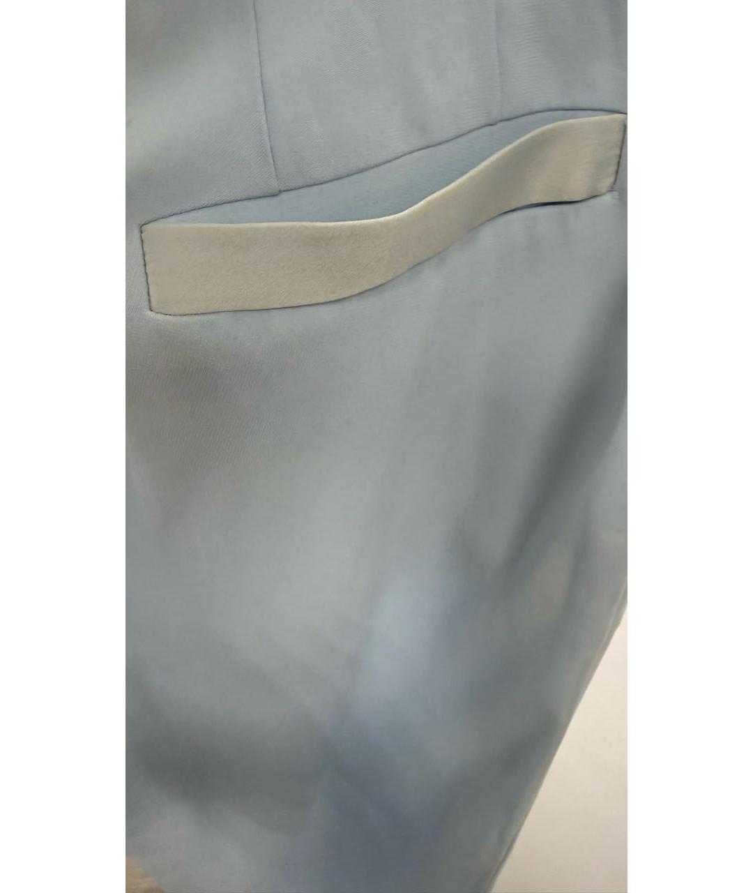 GIVENCHY Голубые прямые брюки, фото 4