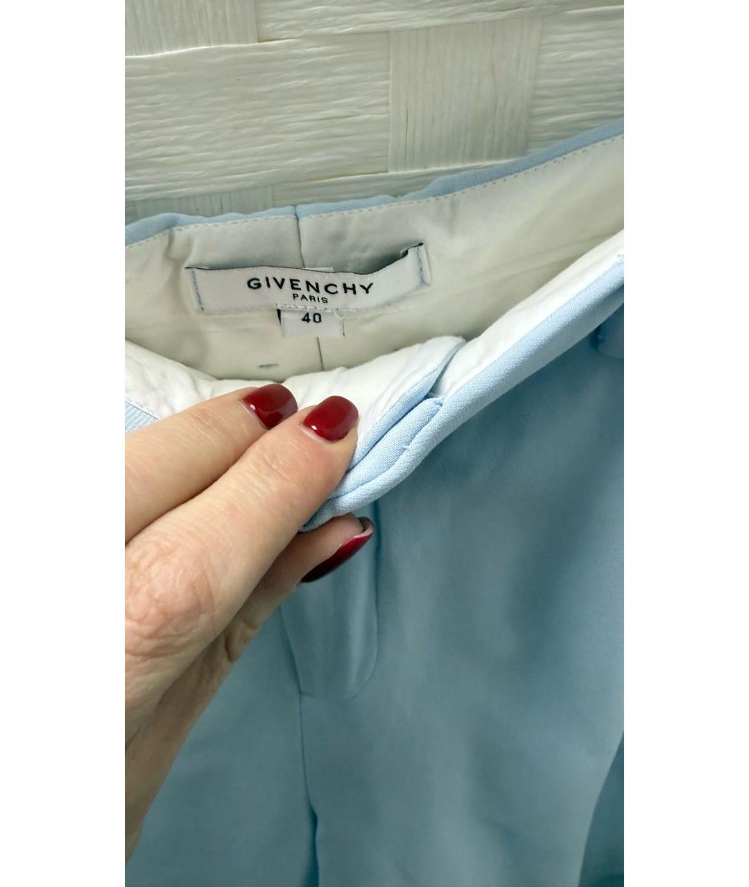 GIVENCHY Голубые прямые брюки, фото 3