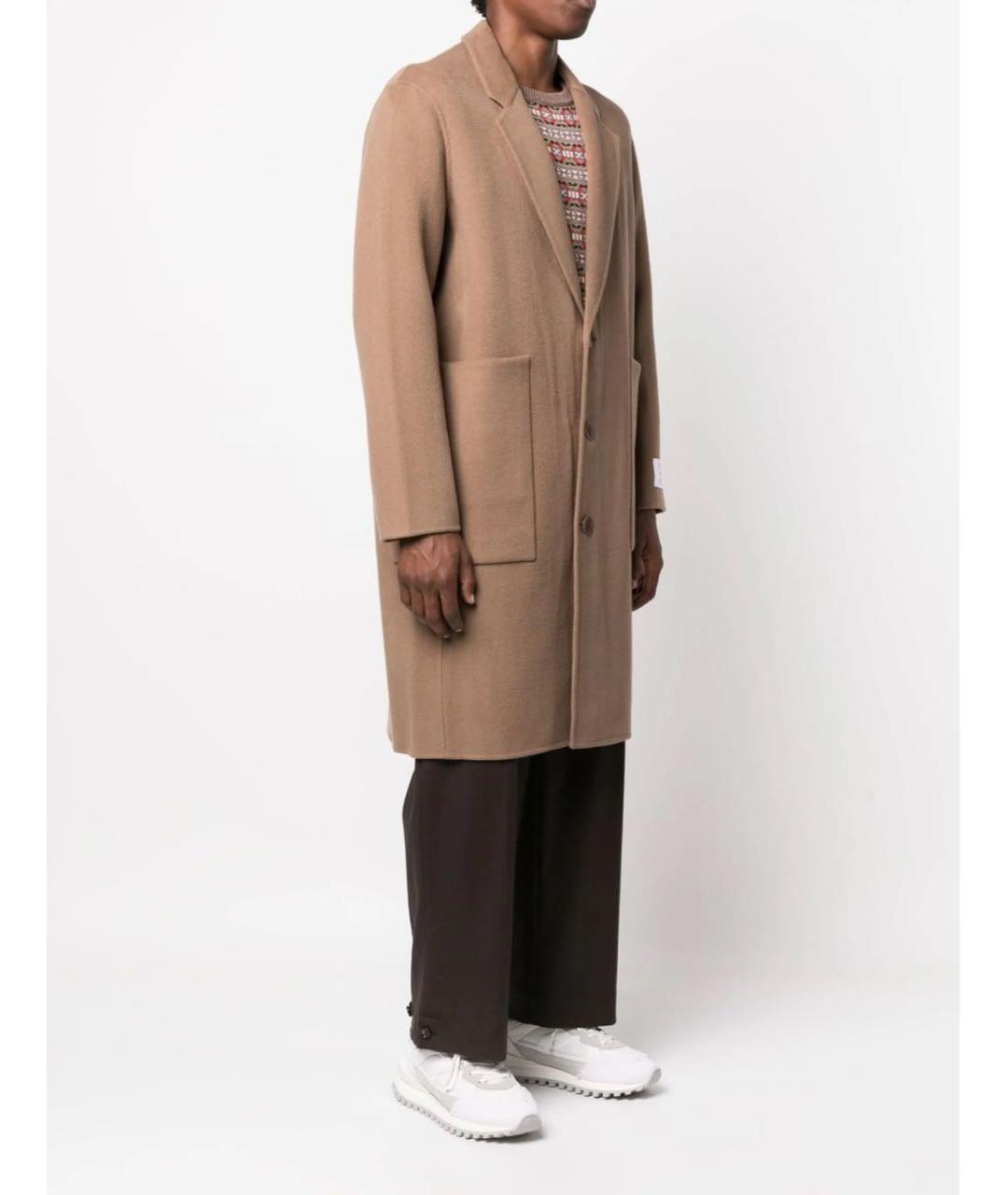 ETUDES Бежевое шерстяное пальто, фото 3