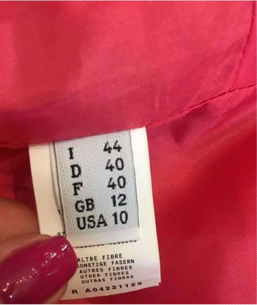 MOSCHINO Фуксия хлопковое коктейльное платье, фото 6