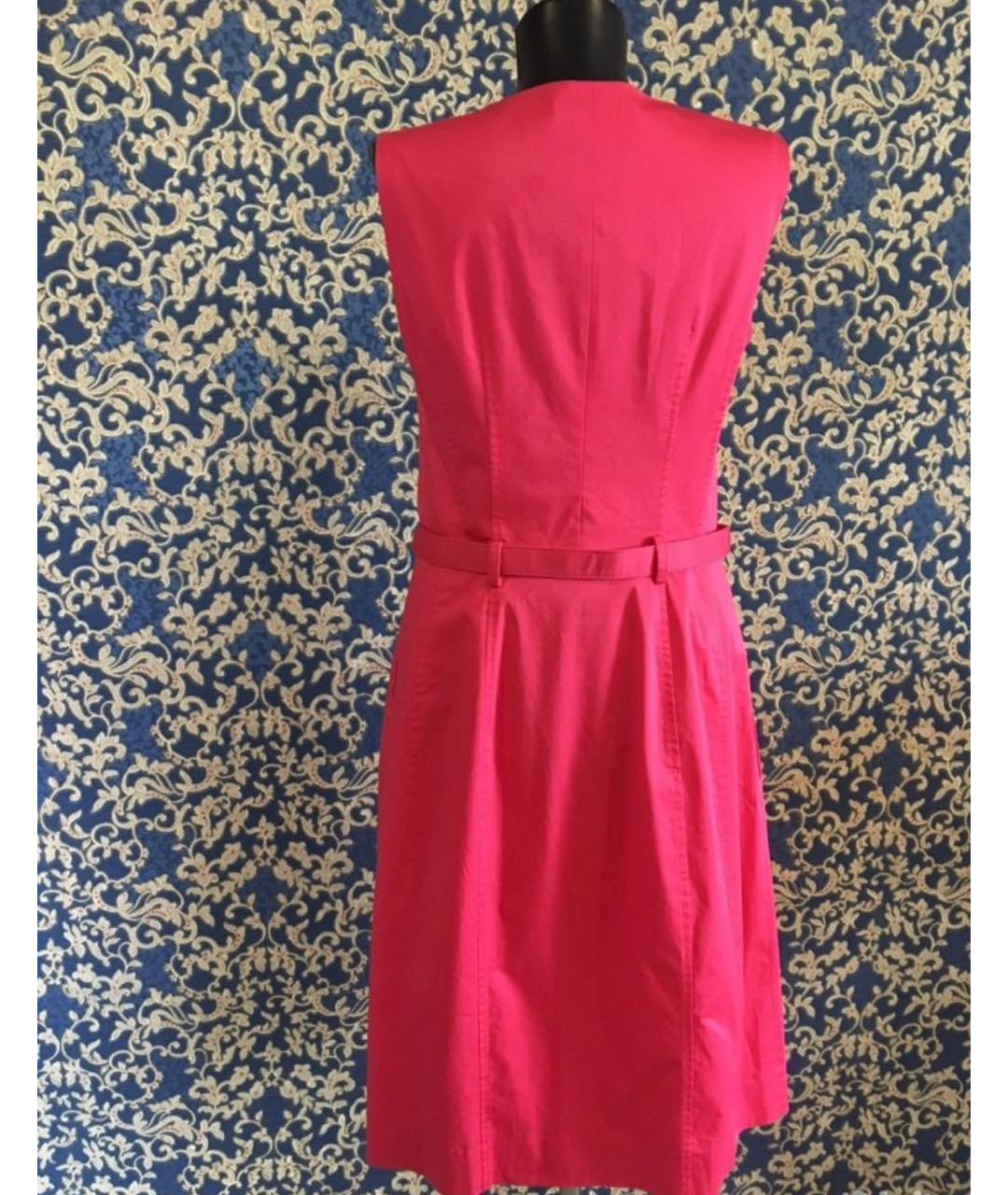 MOSCHINO Фуксия хлопковое коктейльное платье, фото 2