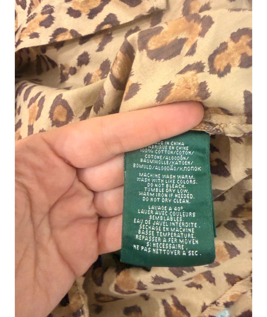 RALPH LAUREN Мульти хлопковая рубашка, фото 3