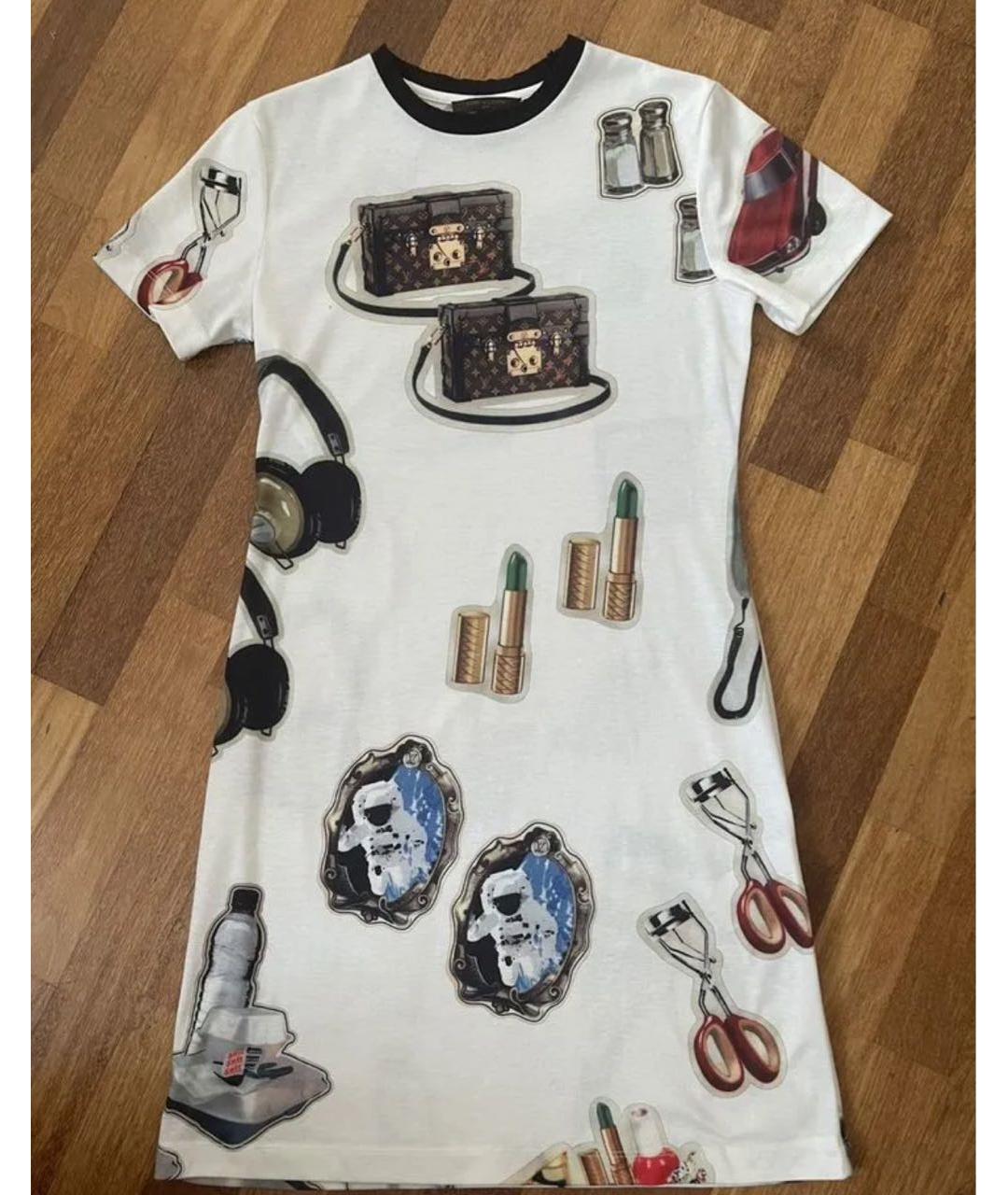 LOUIS VUITTON Белое повседневное платье, фото 2