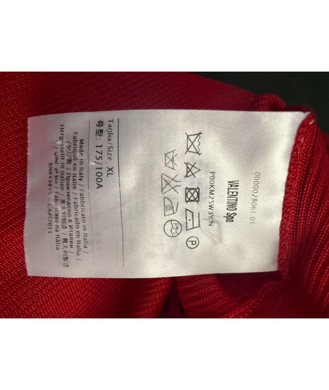 VALENTINO Красная шелковая майка, фото 6
