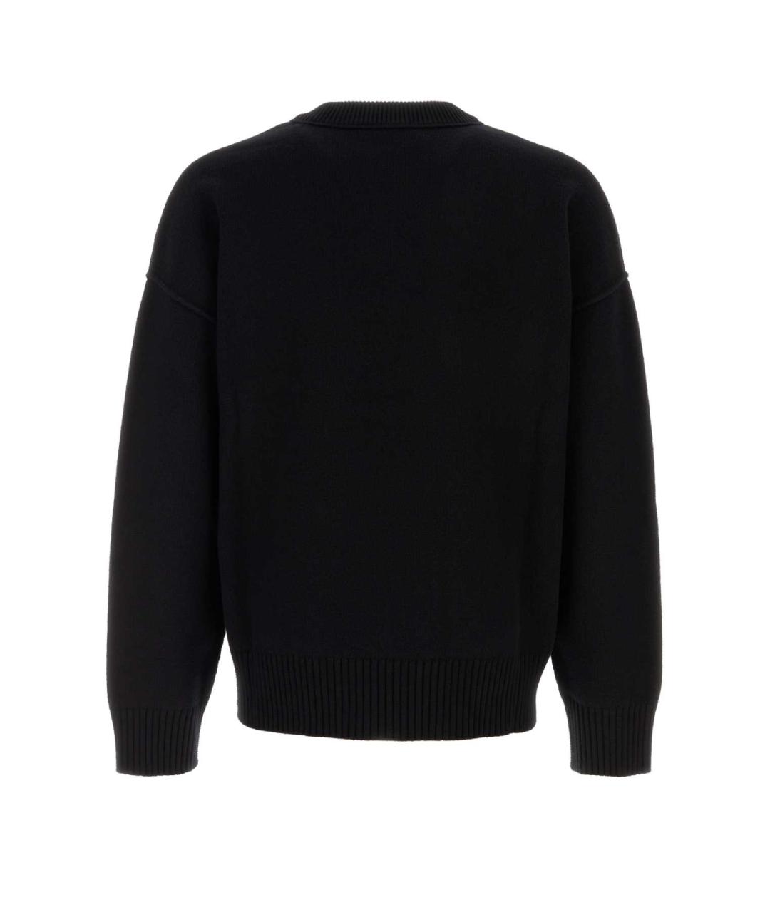 Ami Paris Черный шерстяной джемпер / свитер, фото 2