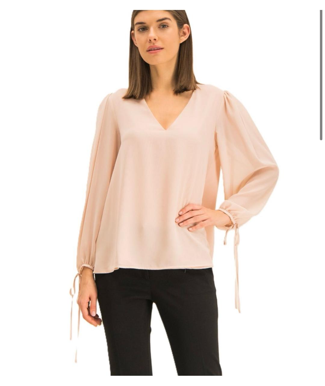 LIU JO Бежевая полиэстеровая блузы, фото 6