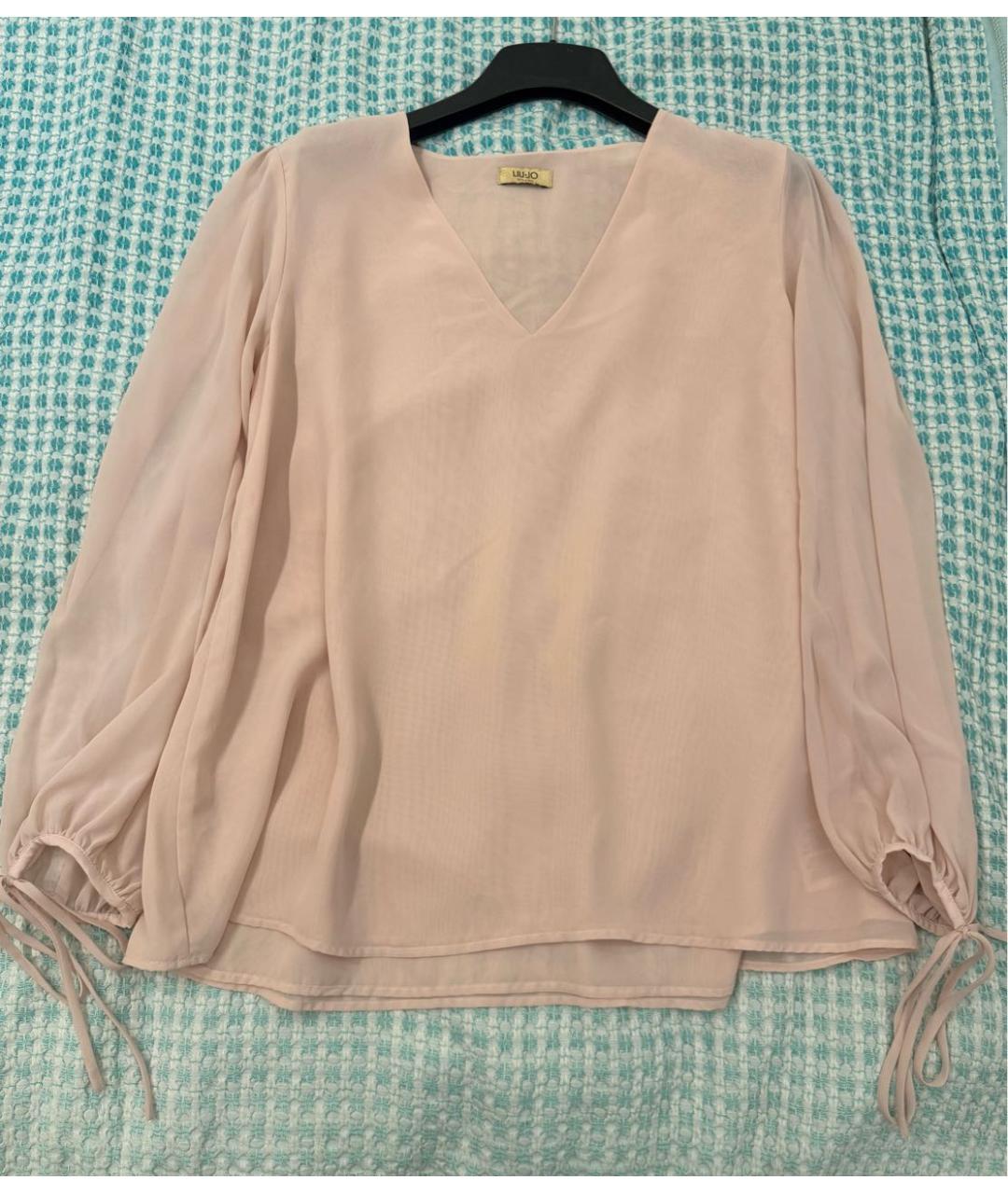 LIU JO Бежевая полиэстеровая блузы, фото 9