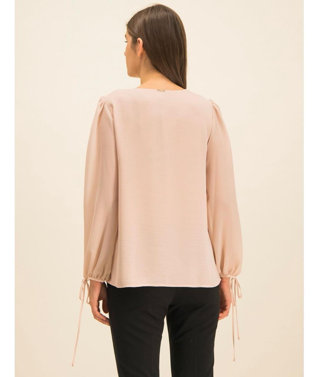 LIU JO Бежевая полиэстеровая блузы, фото 7