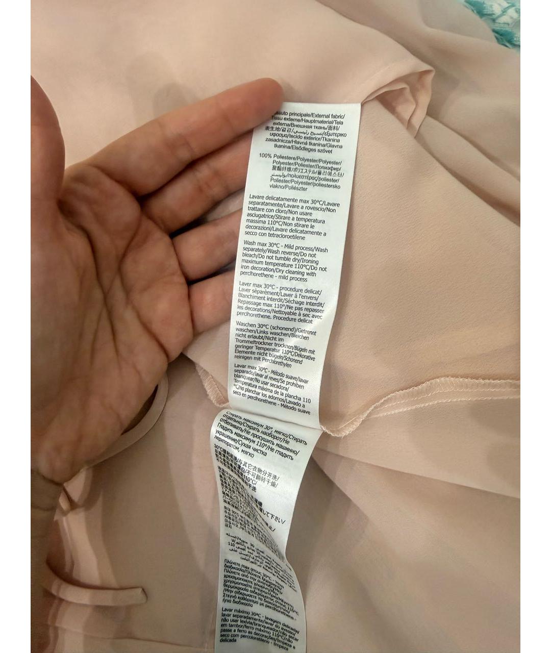 LIU JO Бежевая полиэстеровая блузы, фото 4