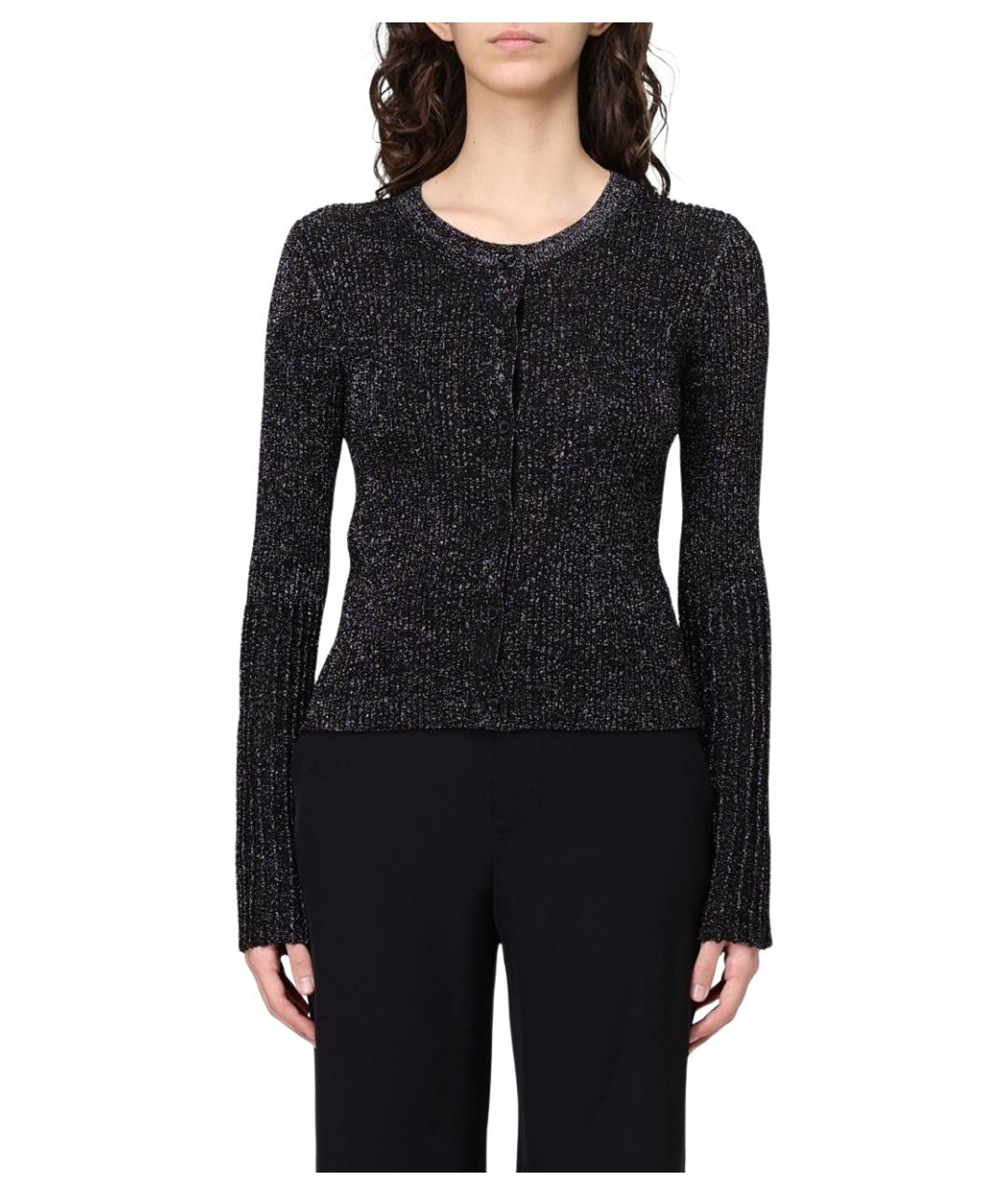 MOSCHINO JEANS Черный вискозный кардиган, фото 1