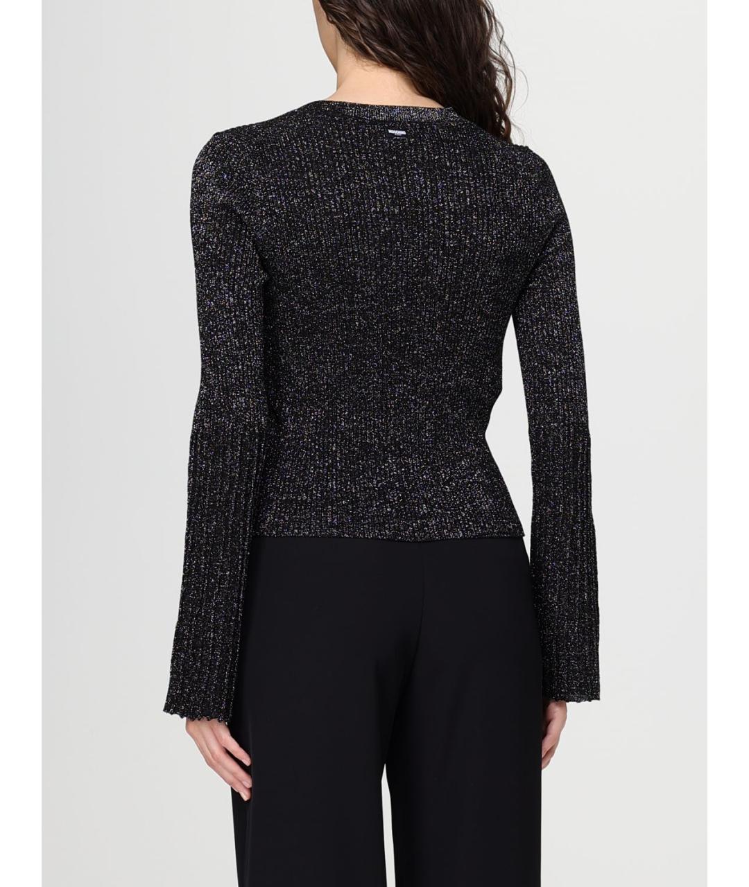 MOSCHINO JEANS Черный вискозный кардиган, фото 2