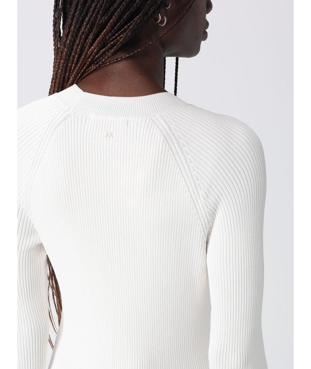 ARMANI EXCHANGE Белый вискозный джемпер / свитер, фото 3