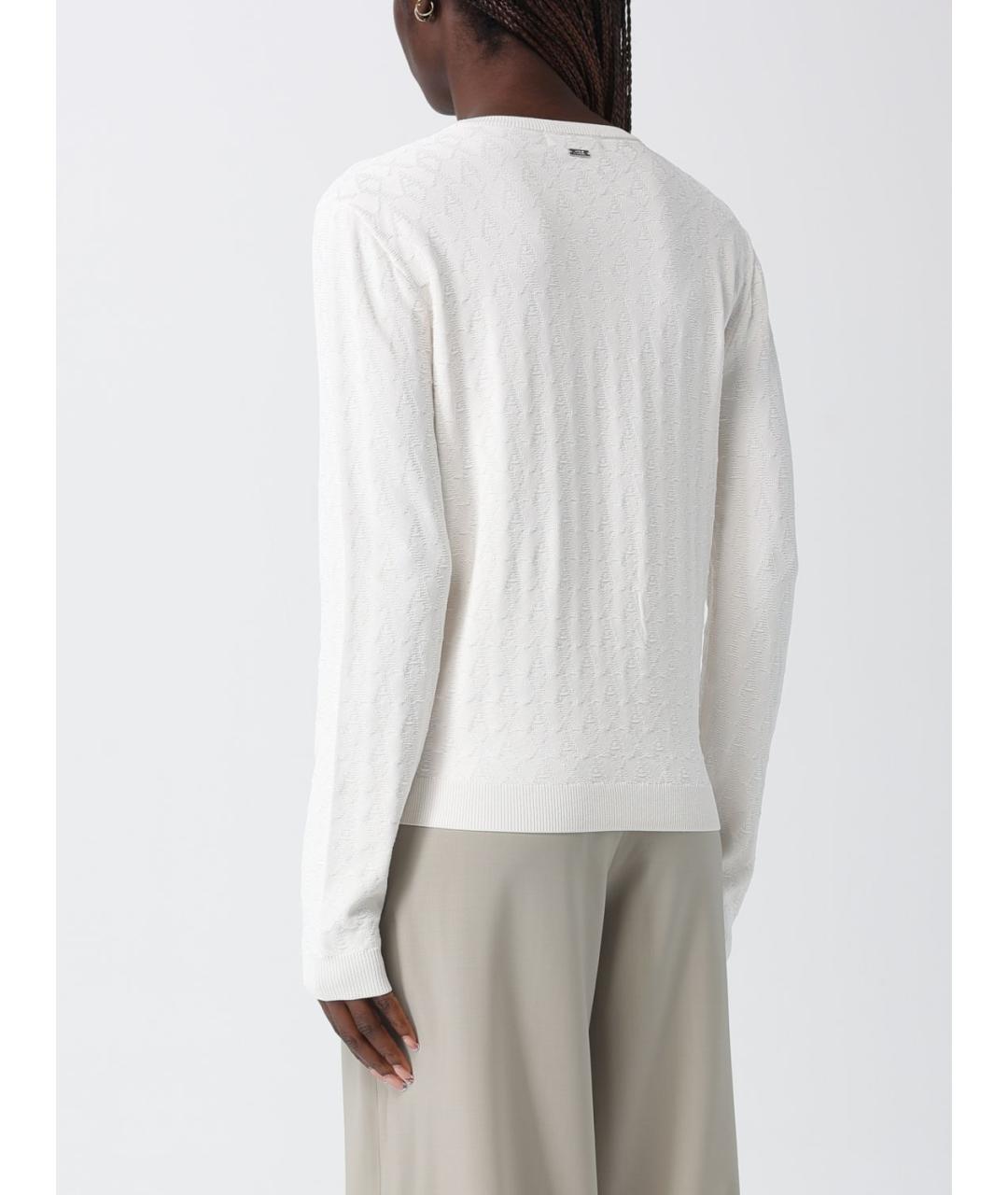 ARMANI EXCHANGE Белый хлопковый джемпер / свитер, фото 2