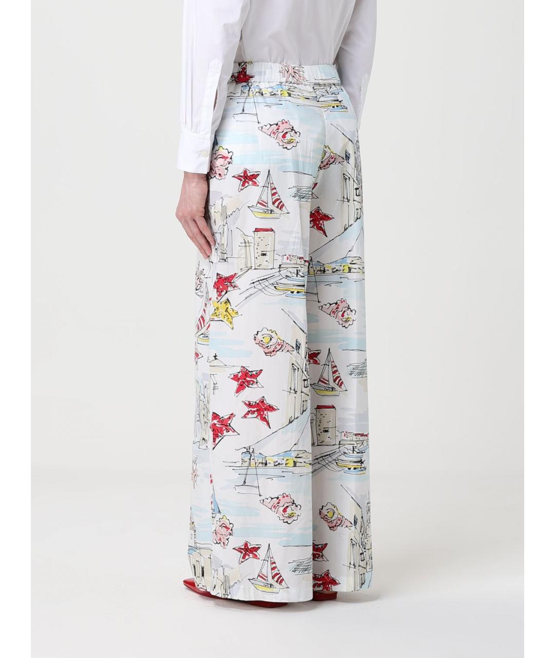 ANTONIO MARRAS Мульти хлопковые брюки широкие, фото 3