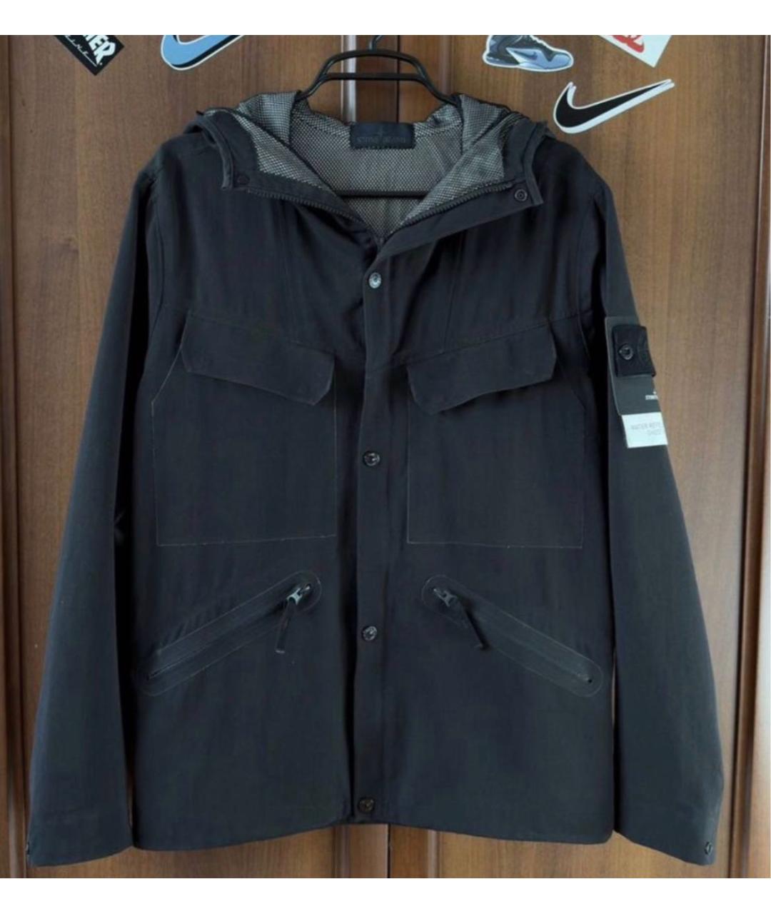 STONE ISLAND Черная шерстяная куртка, фото 9