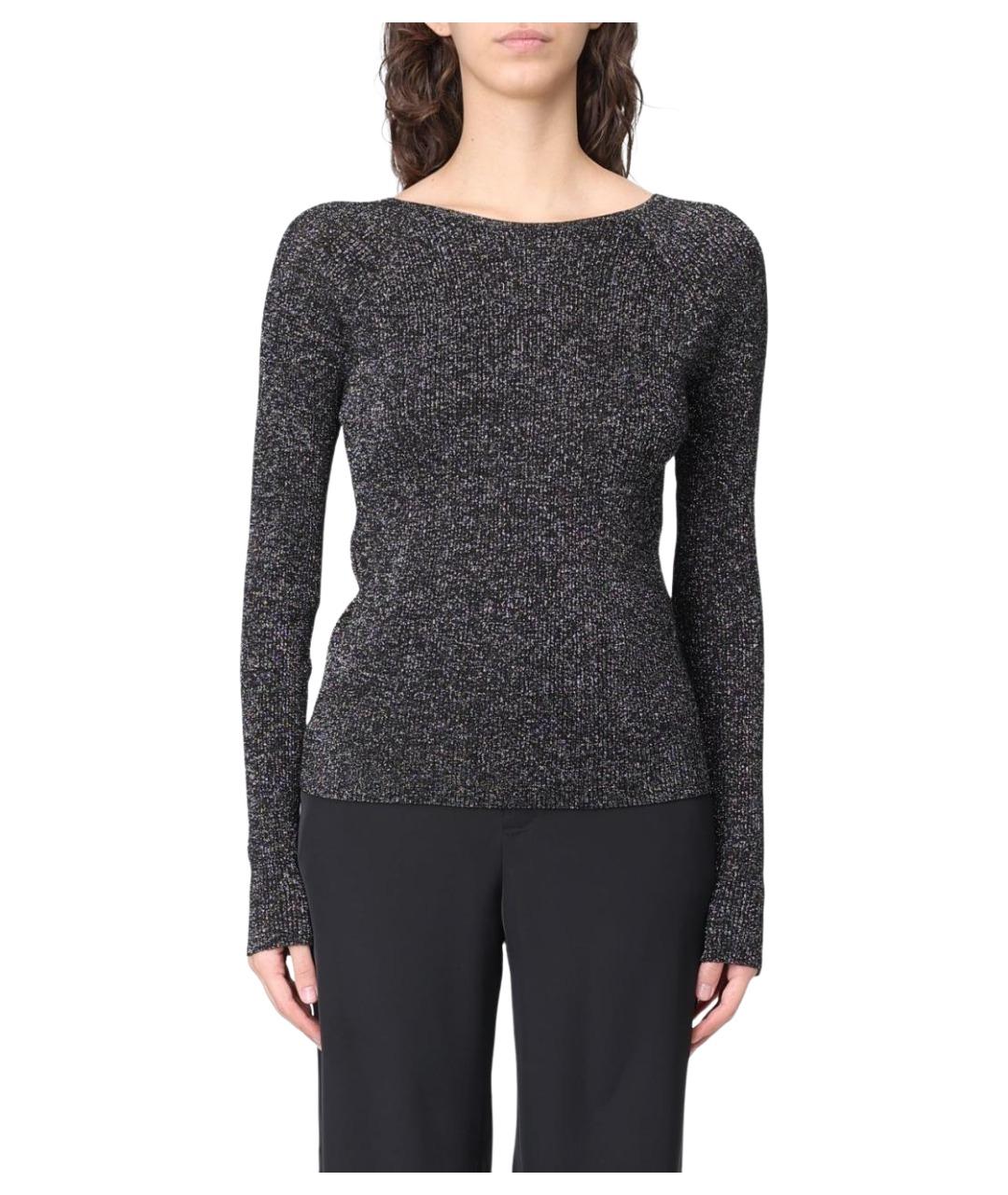 MOSCHINO JEANS Черный вискозный джемпер / свитер, фото 1