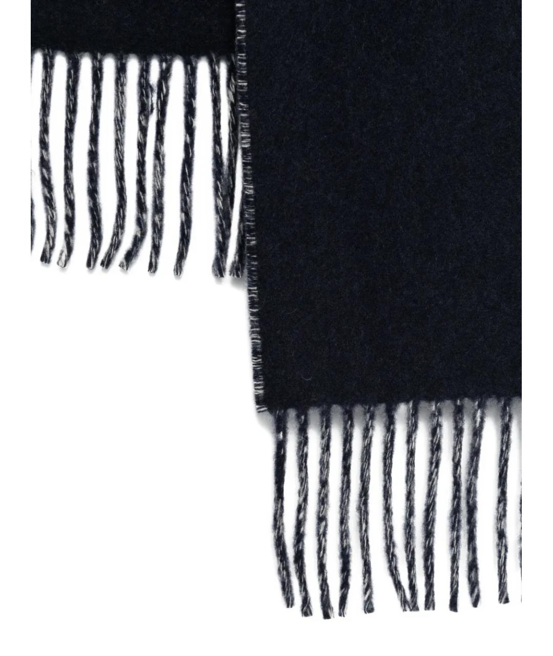 JACQUEMUS Темно-синий шерстяной шарф, фото 2
