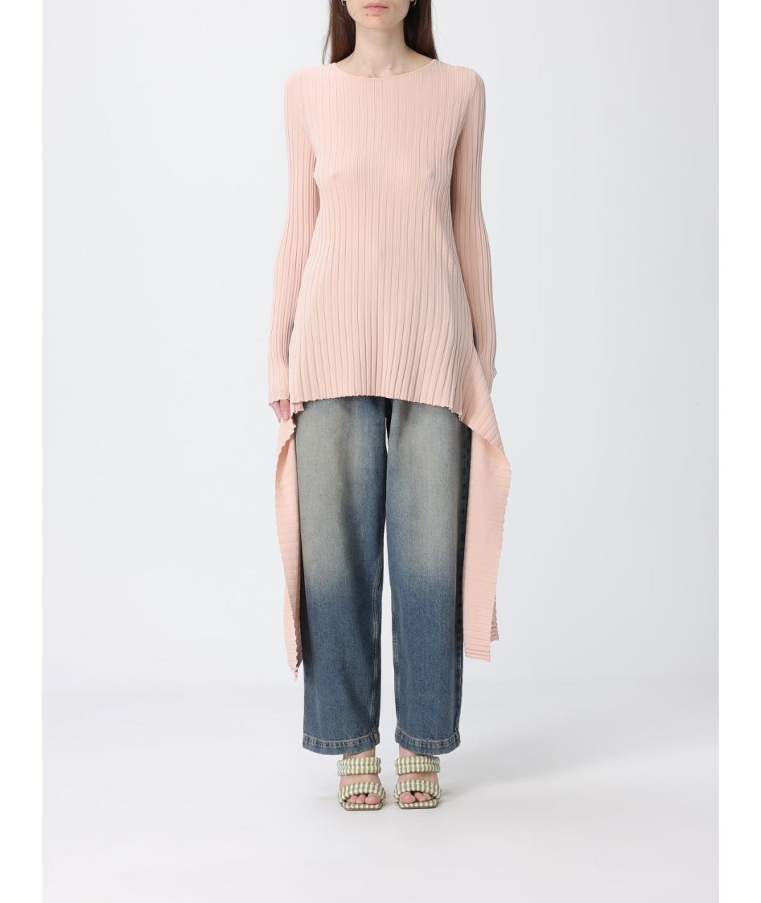 MOSCHINO JEANS Розовый вискозный джемпер / свитер, фото 4